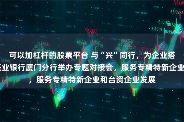 可以加杠杆的股票平台 与“兴”同行，为企业搭建资本化桥梁 兴业银行厦门分行举办专题对接会，服务专精特新企业和台资企业发展